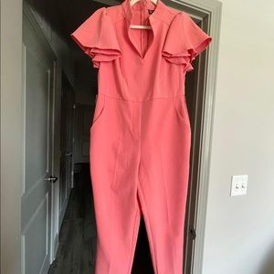 Ankle length jumpsuit.